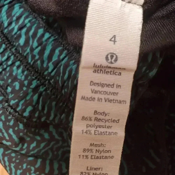 Lululemon Make A Move Short (3")Mini Trax Hunter Green Black / Black Size 4 - Picture 4 of 7